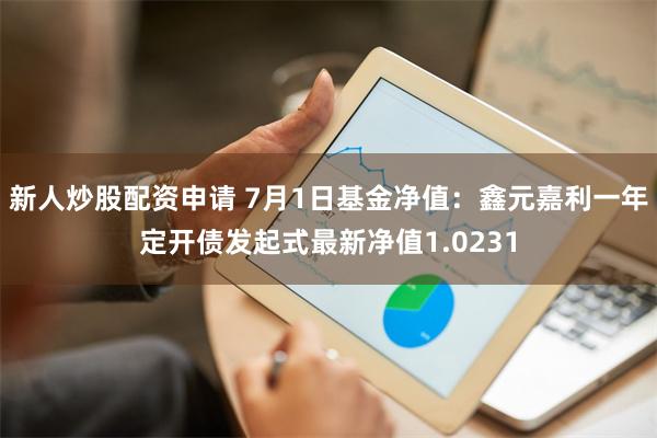 新人炒股配资申请 7月1日基金净值：鑫元嘉利一年定开债发起式最新净值1.0231